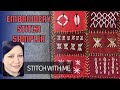 Stitch Sampler - How To Make Stitched Art Using Fabric Scraps #stitching #embroidery #slowstitching