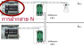 เกิดอะไรขึ้นกับวงจรสวิตช์บันไดที่ต่อสายนิวทรัล(N) แบบนี้ ??? ( Teaser Channel )