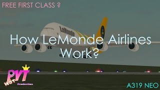Roblox Lemonde Airlines Airbus A380 800 Premium Economy - 