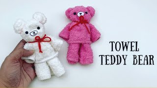 How To Make Towel TEDDY BEAR Toy For Kids / DIY teddy bear at home / Teddy Bear craft / KIDS crafts