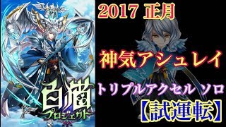 【白猫プロジェクト】神気正月アシュレイ　トリプルアクセル　ソロ【試運転】