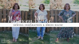 1 Pattern 3 Ways: The Harmony Blouse with Dress Hack