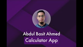 Calculator App Using HTML, CSS, Bootstrap, JavaScript.