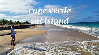 Cape verde. sal. Santa Maria. Hotel Riu funana.a walk to the beach from block 7