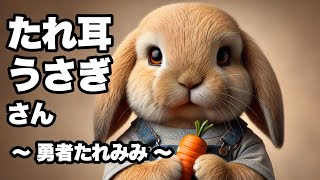 ホーランドロップのたれ耳🐇うさぎさんがニンジンを食べて…｜かわいい動物の癒し✨