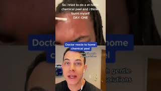 Doctor reacts to illegal home chemical peel | 208SkinDoc