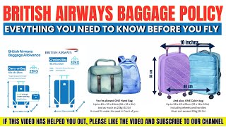 British Airways Baggage Policy Explained ✈️ 2025 Carry-On, Checked & Fees Guide!