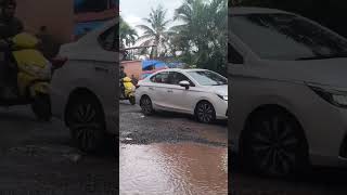 bhatlem Goa Road conditions in rainy season #goa #shorts