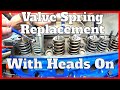 How to Replace Valve Springs With Heads On - Rebuild the 289 Ford - Part 13