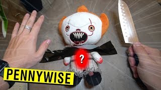 CUTTING OPEN HAUNTED PENNYWISE DOLL AT 3 AM!! (WHAT'S INSIDE THE DOLL?)