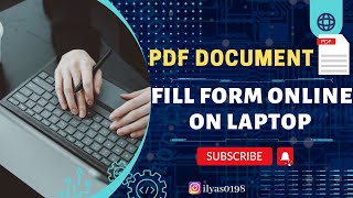 Online form kese bharen computer pe | How to fill documents online | Fill online form on laptop