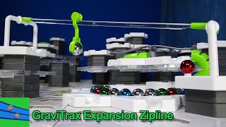 Gravitrax Expansion Zipline review by Marble Grooves