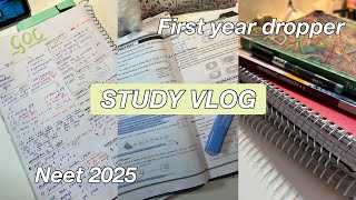 First drop NEET 2025 ‼️study vlog 📚📖