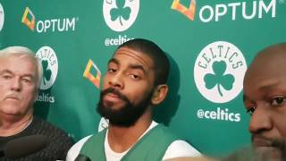 Kyrie Irving Doesn't Care To Comment On LeBrons First Ejection Of His Career