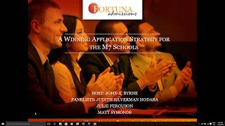The Inside Track to MBA Admissions Success for the M7 Schools, Hosted by Matt Symonds of Fortuna