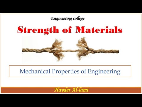 شرح Mechanical Properties Of Engineering Materials - YouTube