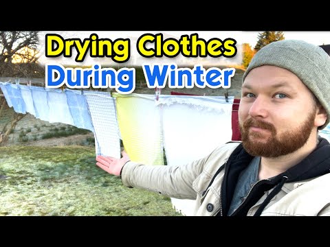 Do clothes dry outside in the cold?