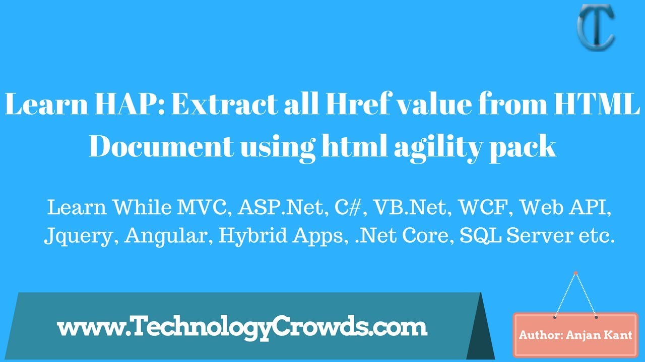 Learn HAP: Extract All Href Value From HTML Document Using Html Agility ...