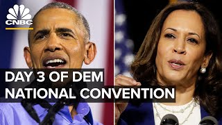VP nominee Kamala Harris and Barack Obama speak at Democratic National Convention — 8/19/2020