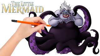 How to draw Ursula (Sea Witch) from The Little Mermaid