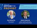 From the Office of the Provost: Fostering Collaboration: Adam Leibovich