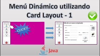 SISTEMA CRUD / Uso de Card Layout (Menú Dinámico) /JAVA / Vídeo (3/24)