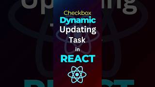 react checkbox dynamically updating task. #reactjs #reactjstutorial #webdevelopment