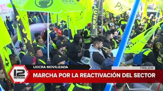 Marcha por la reactivación de la construcción.