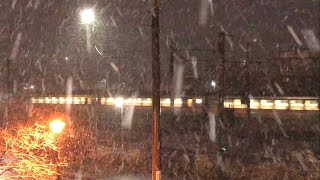 雪の中を駆け抜ける　キハ85 ひだ16号