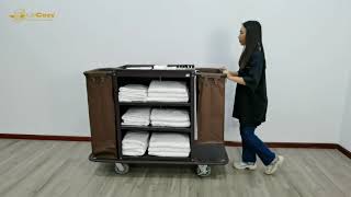 Housekeeping Service Cleaning Linen Trolley