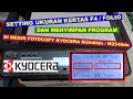 MENGATUR & SETTING FOTOCOPY KERTAS F4 / FOLIO DI KYOCERA M2040DN / M2540DN