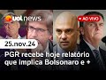 Bolsonaro e trama do golpe: Moraes deve entregar relatório hoje; eleição no Uruguai e + | UOL News