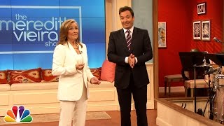Meredith Vieira Gives Jimmy a Tour of Her Talk Show Set