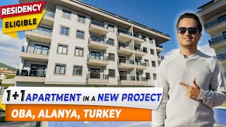 NEW 1 bedroom apartment, full amenities in heart of OBA, ALANYA, TURKEY (Residency permit eligible)