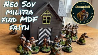 Copplestone Castings Neo Sov militia \u0026 Sarissa Precision Russian Village Church for Xenos Rampant