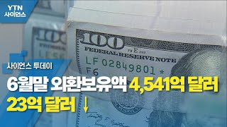 6월말 외환보유액 4,541억 달러...23억 달러 ↓ / YTN 사이언스