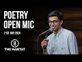 Live Poetry Open Mic at The Habitat 21st July 2024