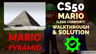 CS50 Mario (less comfort) walkthrough tutorial & solution
