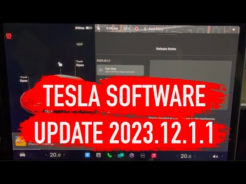 Tesla Software Update 2023.12.1.1 #tesla - YouTube