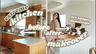 EXTREME DIY KITCHEN MAKEOVER ON A BUDGET! // Budget Friendly Fixes & DIY Paint Hacks | Ep. 04 Pt. 01