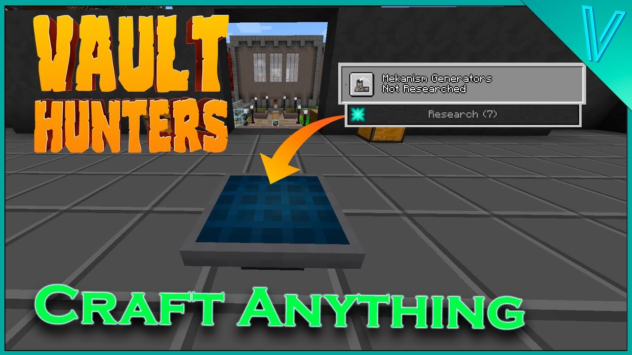 Craft Anything In Vault Hunters (Rftools Storage Needed) - YouTube