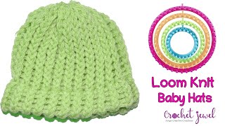 How To Loom Knit A Baby Hat For Beginners | DIY Loom Knit