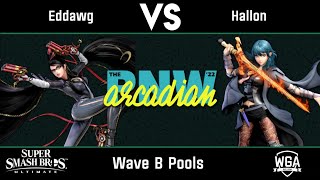 Eddawg (Bayonetta) vs. Hallon (Byleth) - Pools, Wave B - The Pacific Northwest Arcadian 2022