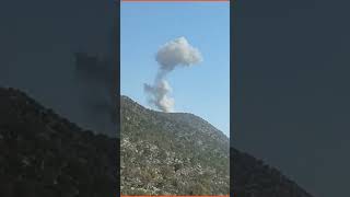 pesawat turki di bom di perbatasan chamanke
