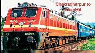 Train Travel from Chakradharpur to Mumbai