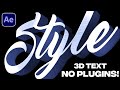 After Effects 3D Text Animation Tutorial NO PLUGINS! - So Easy
