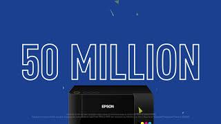 Celebrating 50 million Epson EcoTank printers sold worldwide!