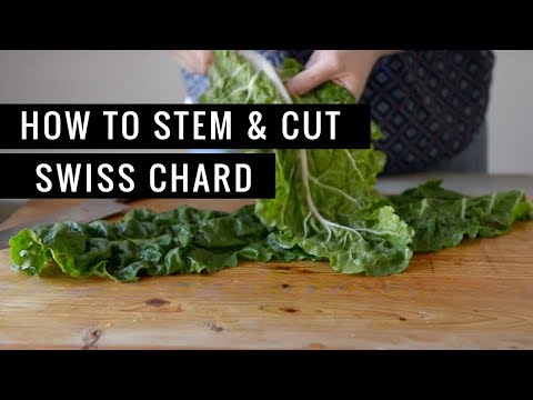 How To Stem and Cut Swiss Chard How To Stem and Cut Swiss Chard