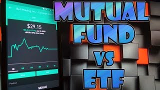 Robinhood APP - Mutual Fund vs ETF!  Which is BETTER?