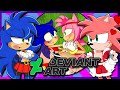 SONAMY Genderbent | Sonica and Jamey VS DeviantArt (FT Tails)